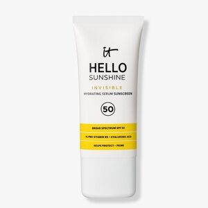 NEW It cosmetics hello sunshine invisible hydrating serum sunscreen